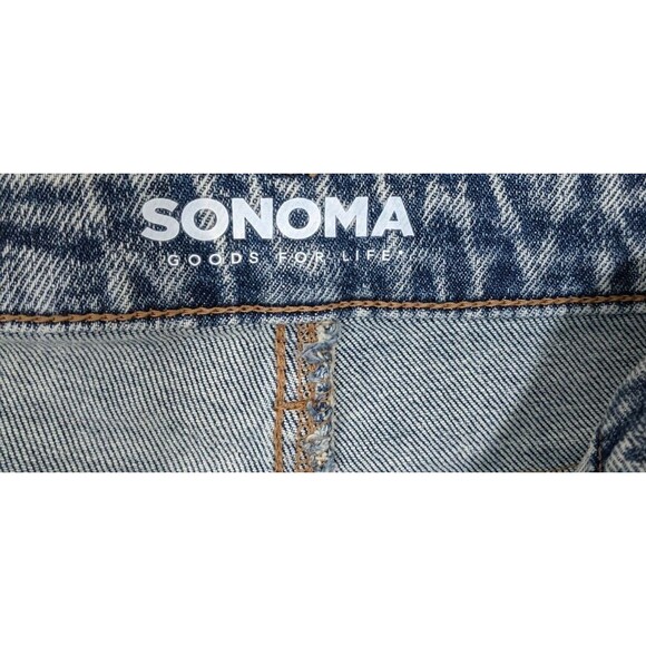 Sonoma Women's Jean Vintage Style High Rise Straight Leg Lightly Distressed 14 - Picture 10 of 10